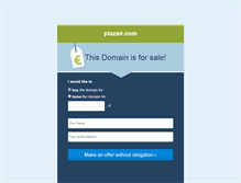 Tablet Screenshot of plazair.com